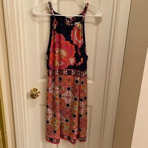 TRINA TURK Vacaciones Terrace Tile Halter Dress 6 Resort Vacation Beach